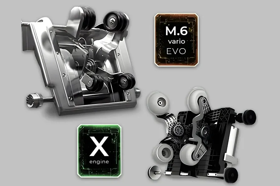Ogawa Active XL DUO dual massage engines with 3D upper and 2D lower massage mechanisms
