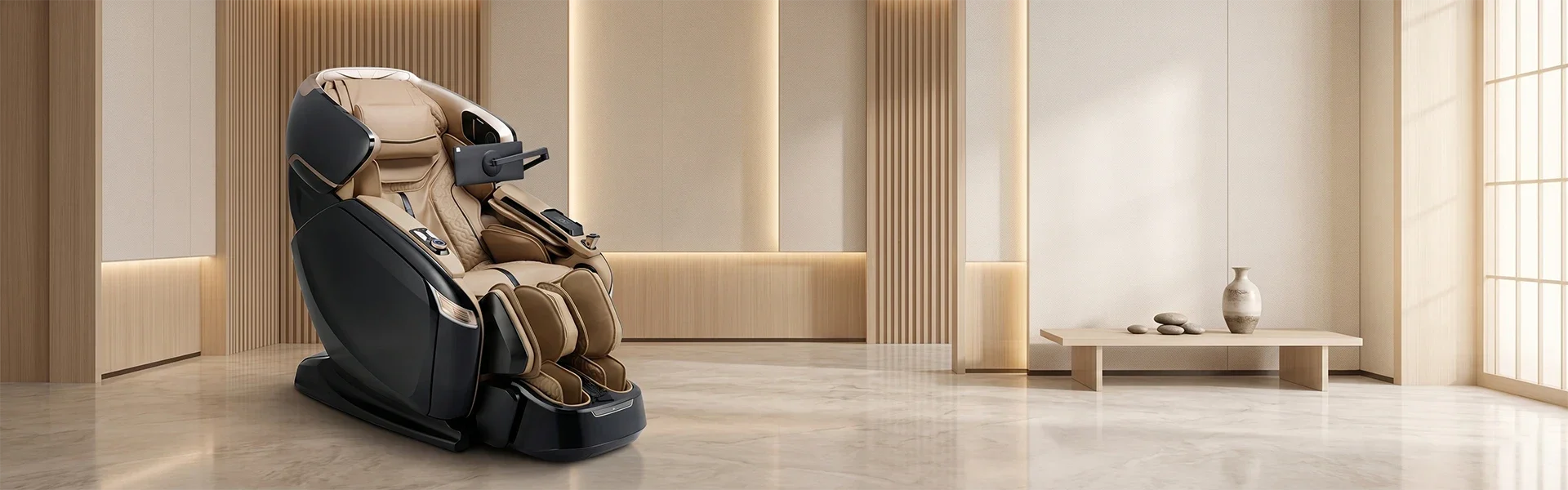 Ogawa massage chair in a premium home wellness room