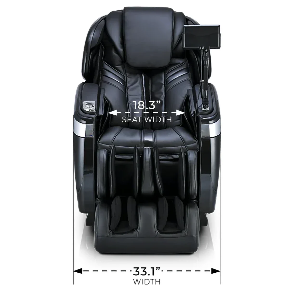 Ogawa Master Drive AI 2.0 seat width and chair dimensions