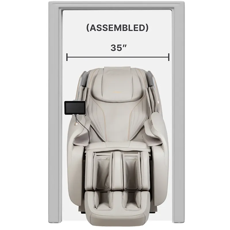 Osaki 4D Atlas XL minimum doorway width when assembled and disassembled