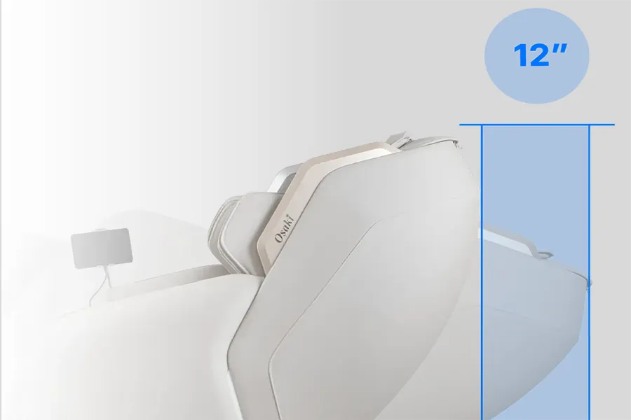 Osaki 4D Atlas XL Zero Gravity recline with 12 inch wall clearance