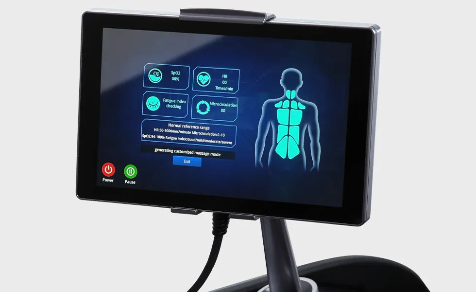 Osaki AI Avalon body scan and AI-assisted massage recommendation system