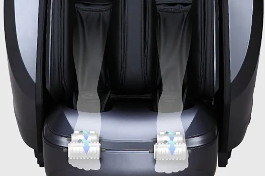 Osaki AI Avalon deep calf kneading and specialized foot roller system