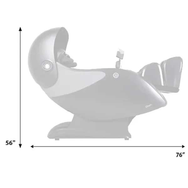Osaki AI Xrest recline dimensions