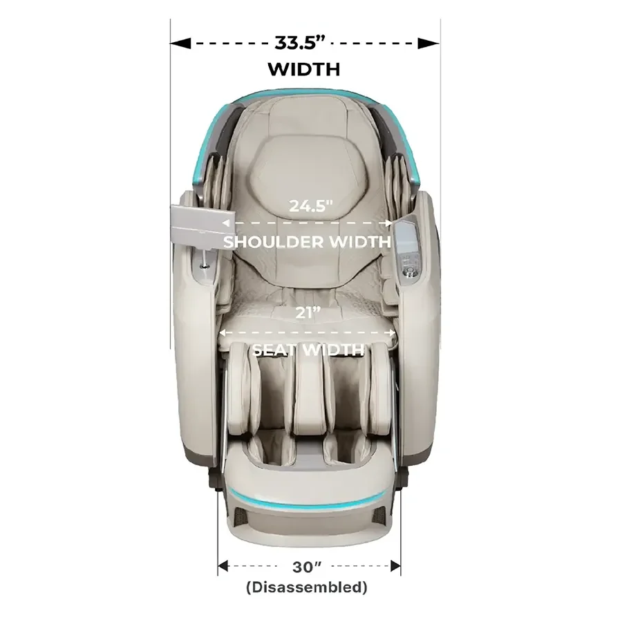 Osaki Apex Duo seat width and shoulder width dimensions