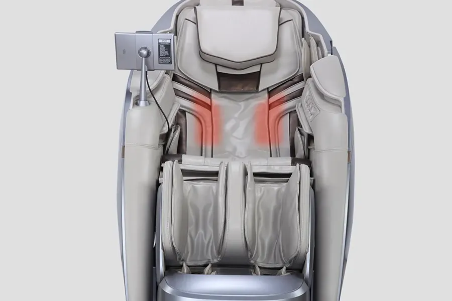 Osaki DuoMax heated jade cores lumbar heat and removable heated body shawl