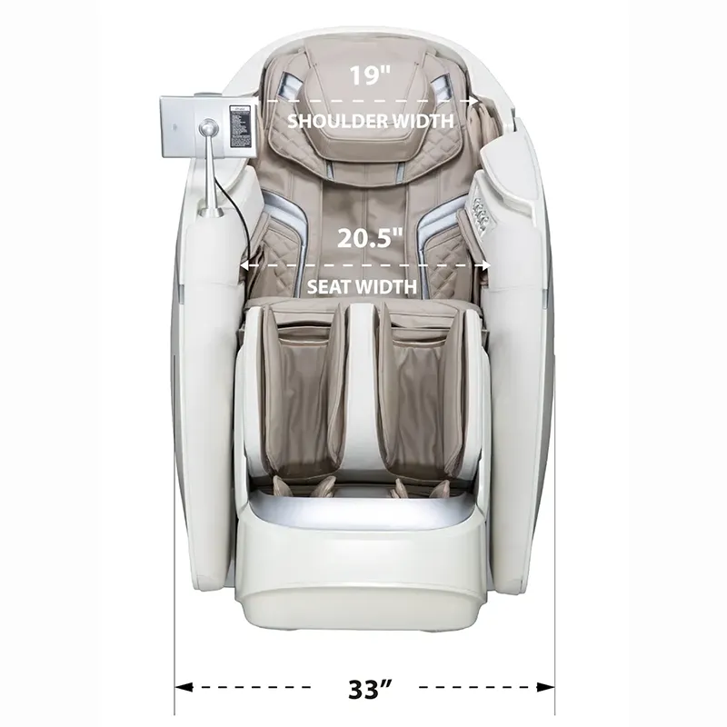 Osaki DuoMax 5.5 inch wall clearance and space-saving recline