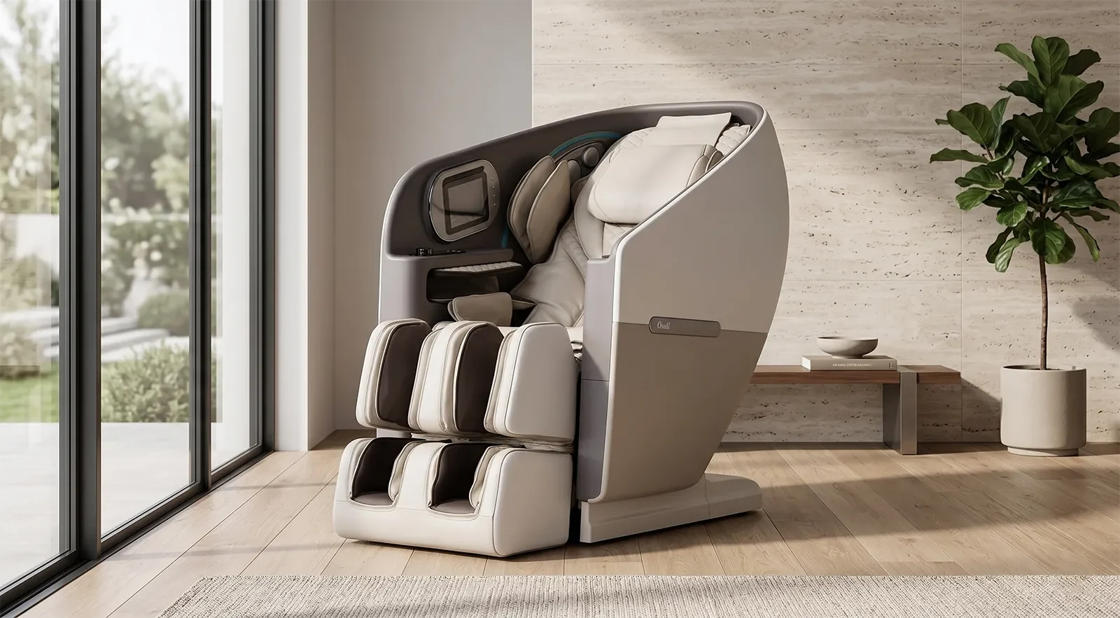 Ghế massage Osaki Flagship Duo trong không gian showroom cao cấp