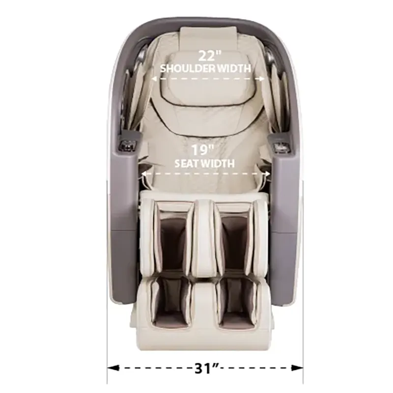Khoảng cách tường 2 inch và thiết kế ngả tiết kiệm không gian của Osaki Flagship Duo