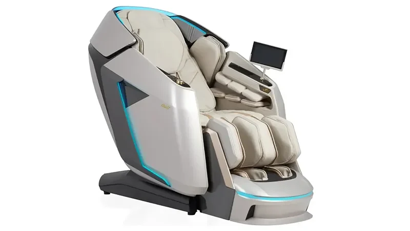 Osaki Grand Duo massage chair with long SL‑track and stretch for tall bodies