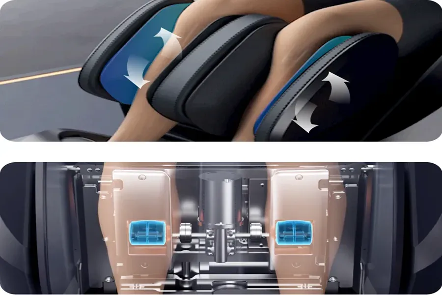 Osaki Kairos Duo calf kneading and foot roller massage system