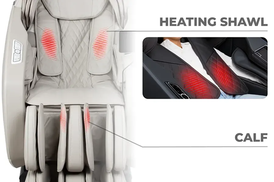 Osaki Kairos Duo heat shawl and calf heating therapy