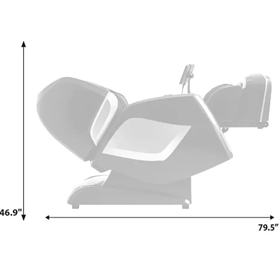 Osaki Maestro LE 2.0 Zero Gravity recline dimensions