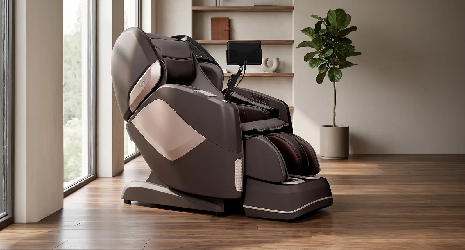 Osaki Maestro LE 2.0 massage chair shown in a premium showroom setting