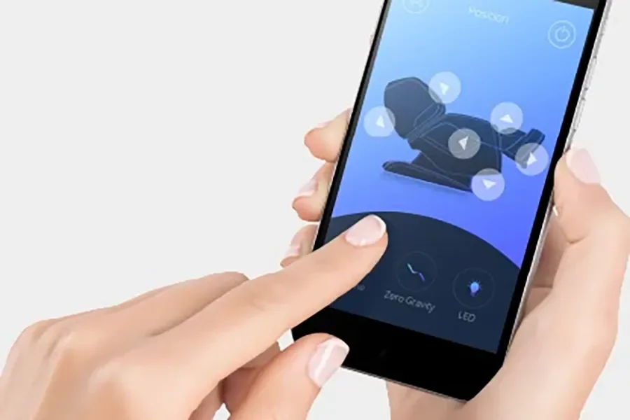 Osaki Maestro LE app control shortcut panel speakers and wireless charging features