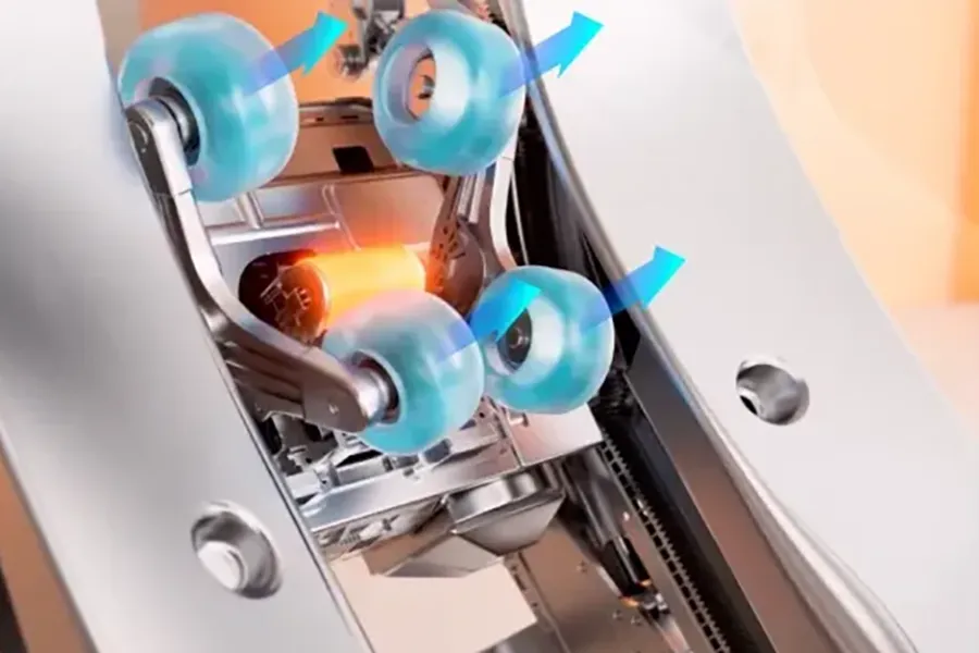 Cơ chế con lăn 3D kết hợp Sonic Massage của ghế Osaki AI Monarch LE