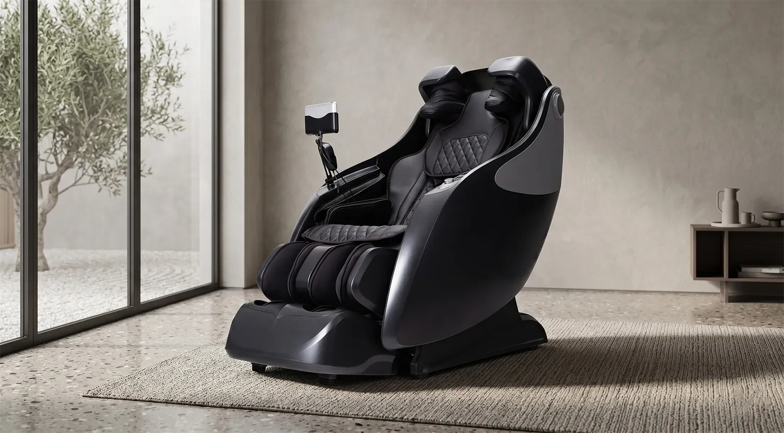 Osaki OP-Master massage chair shown in a premium showroom setting