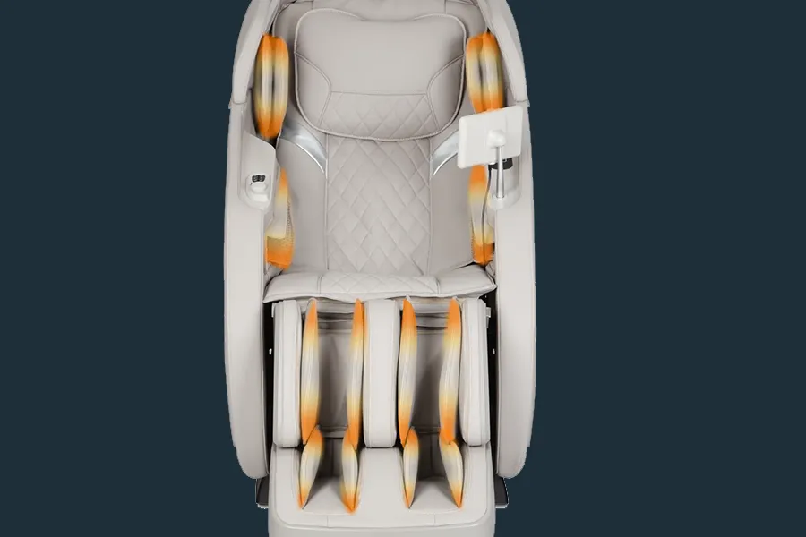 Hệ thống massage ép khí 22 túi khí tại vai, tay, bắp chân và bàn chân của Osaki Pinnacle LE
