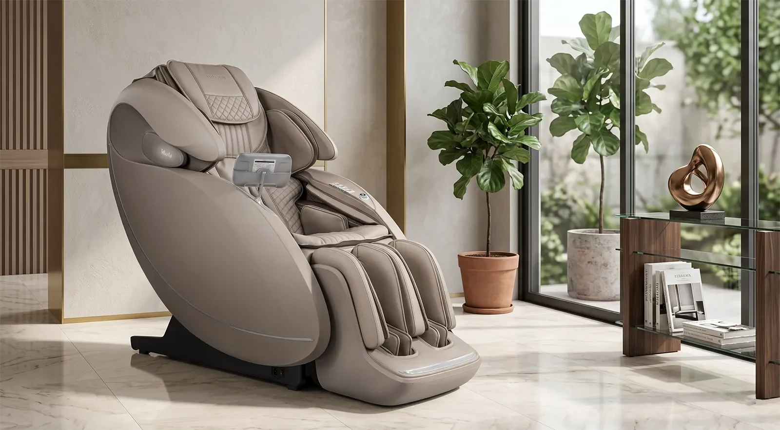 Ghế massage Osaki Platinum Solis Duo 4D trong không gian showroom cao cấp