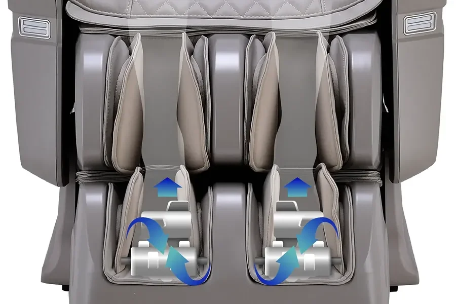 Osaki Vito 3D foot rollers with lumbar and calf heat therapy