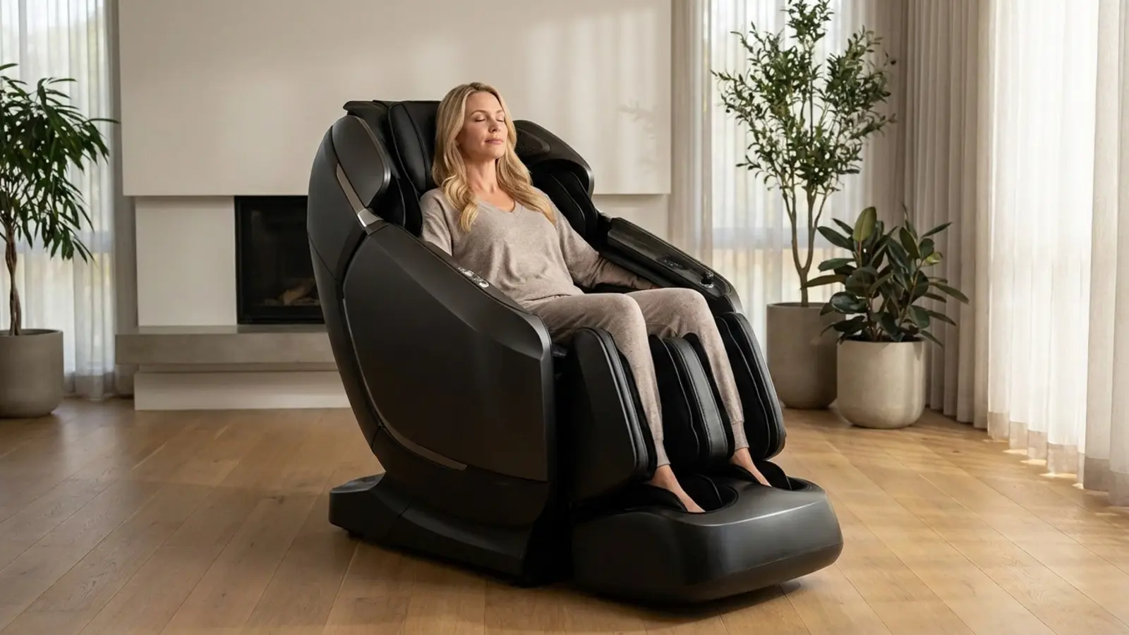 Ghế Massage Titan Ethos Duo 4D+3D trong không gian sống hiện đại