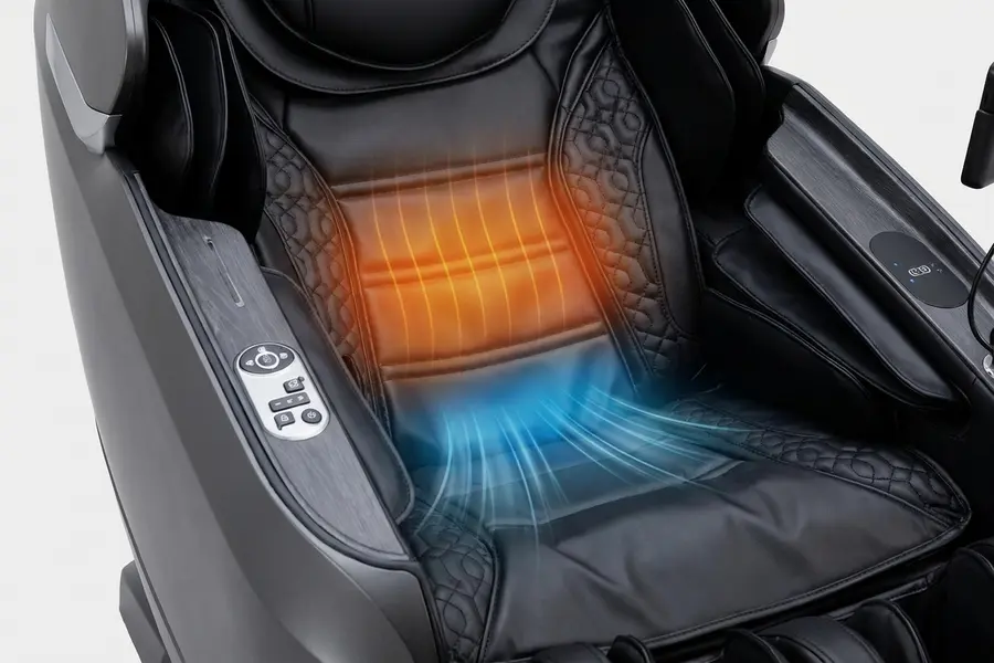 Ghế Massage Titan Ethos Duo 4D+3D - Sưởi ấm vùng lưng và làm mát vùng eo