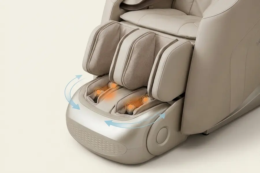Ghế Massage Titan Malibu Sync - Con Lăn Chân Và Kéo Giãn Mắt Cá