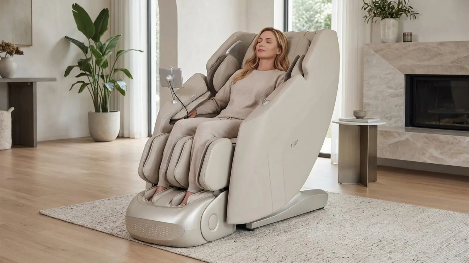 Ghế Massage Titan Malibu Sync trong không gian sống hiện đại