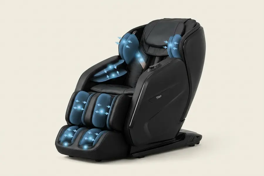 Ghế Massage Titan Pro 3D Liberty - Air compression 22 túi khí