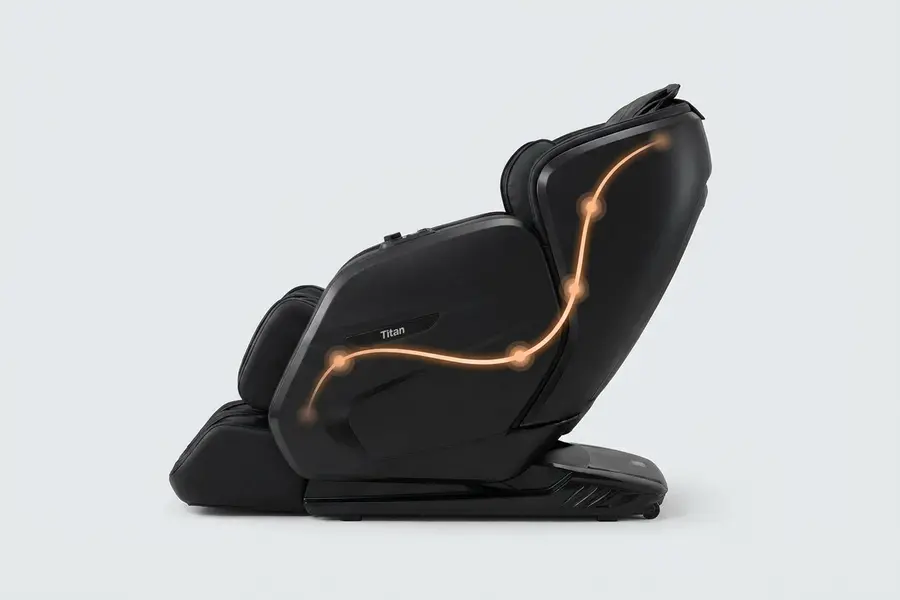 Ghế Massage Titan Pro 3D Liberty - Phạm vi massage mở rộng với SL-Track