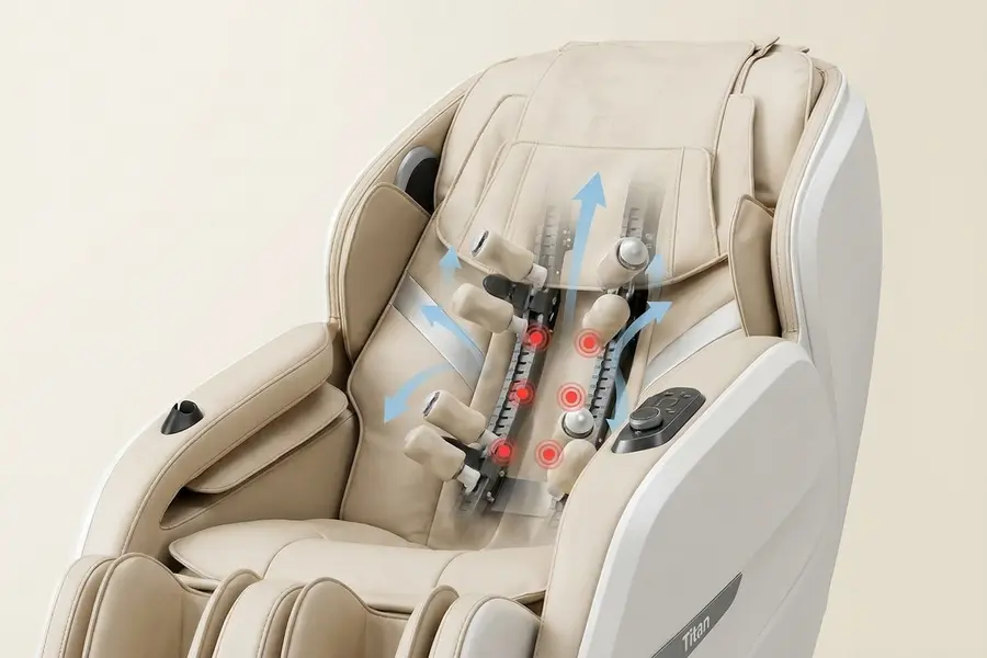 Ghế Massage Titan Pro 3D Nexa - Chuyển động massage 3D linh hoạt