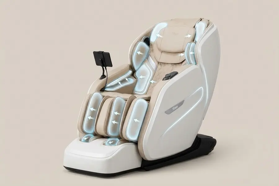 Ghế Massage Titan Pro 3D Nexa - Air compression 22 túi khí