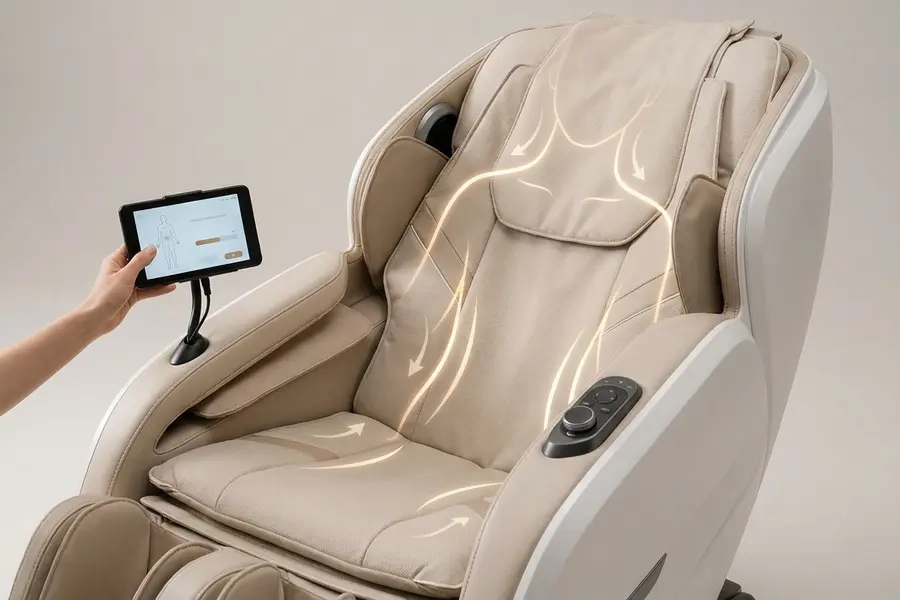 Ghế Massage Titan Pro 3D Nexa - Điều chỉnh đường massage bằng công nghệ quét cơ thể