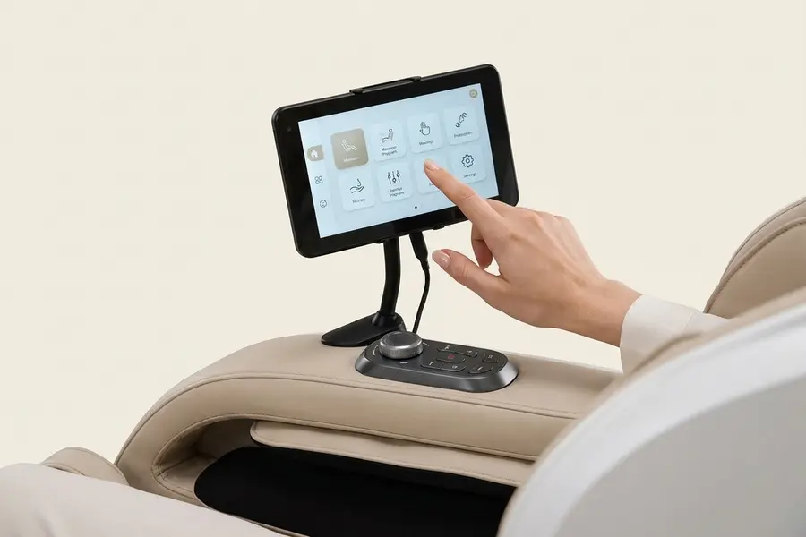 Ghế Massage Titan Pro 3D Nexa - Bộ điều khiển touchscreen 7 inch