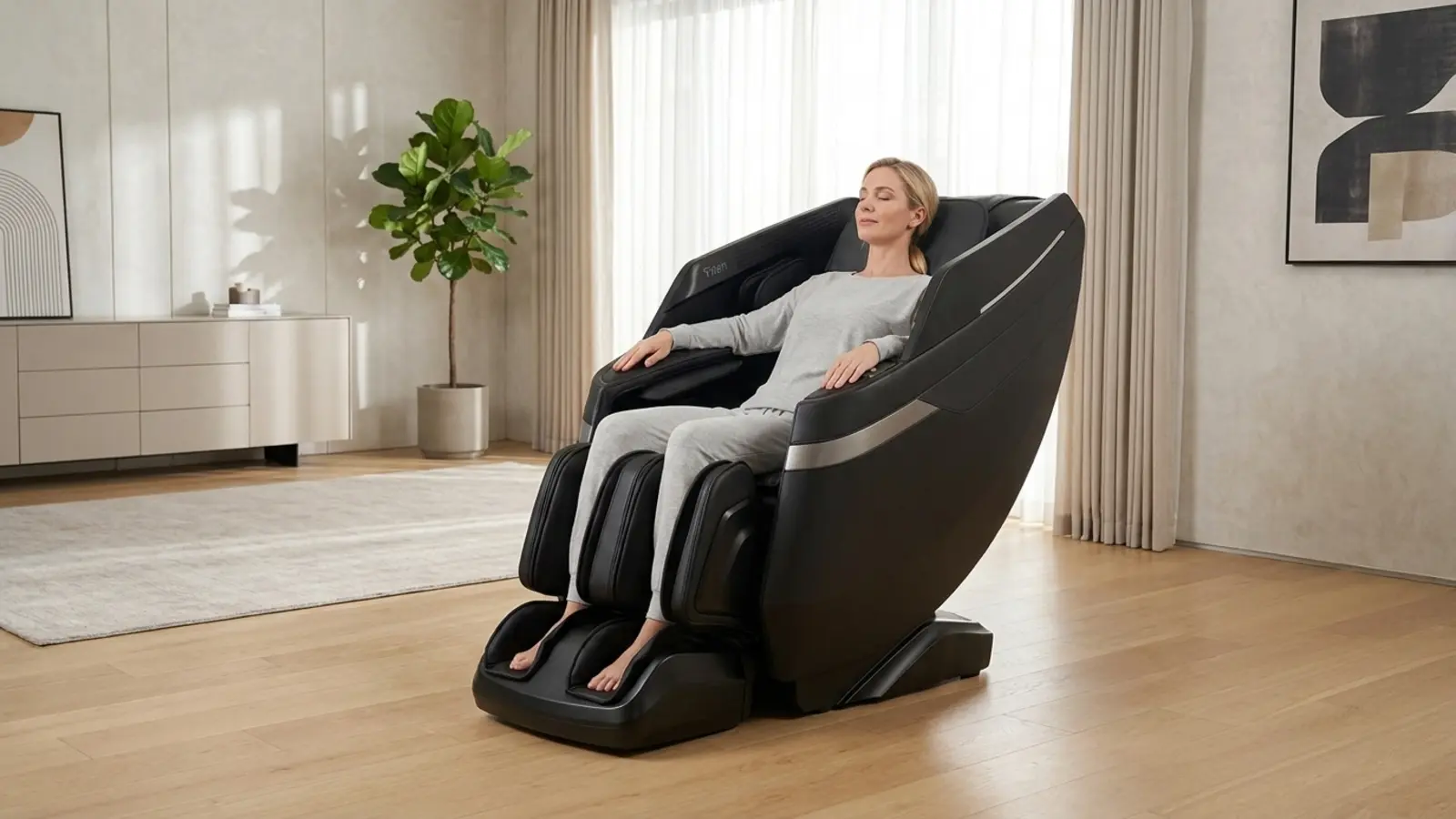 Ghế Massage Titan Remedy Pro 4D trong không gian sống hiện đại