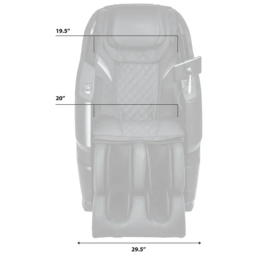 Titan TP-Epic 4D seat width and shoulder width dimensions