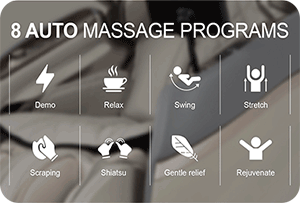 8 auto massage programs of Osaki Emperor massage chair