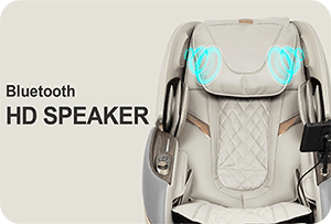 Bluetooth and HD speakers of Osaki Emperor massage chair