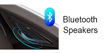 Bluetooth speakers on both side of Osaki OS-3D Otamic massage chair