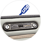 Cổng USB của ghế Osaki Admiral