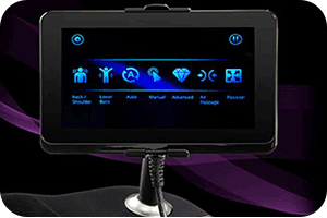 Touch screen tablet of Osaki OS-Pro Maestro massage chair