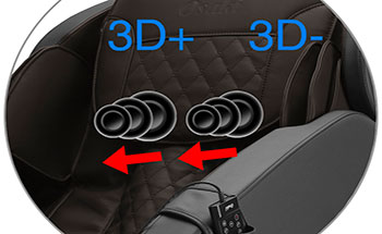 Titan Pro iSpace 3D Massage Chair plus and minus 3D roller