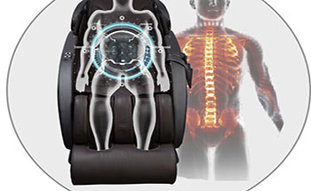 Hệ thống quét cơ thể của ghế massage Osaki Capella