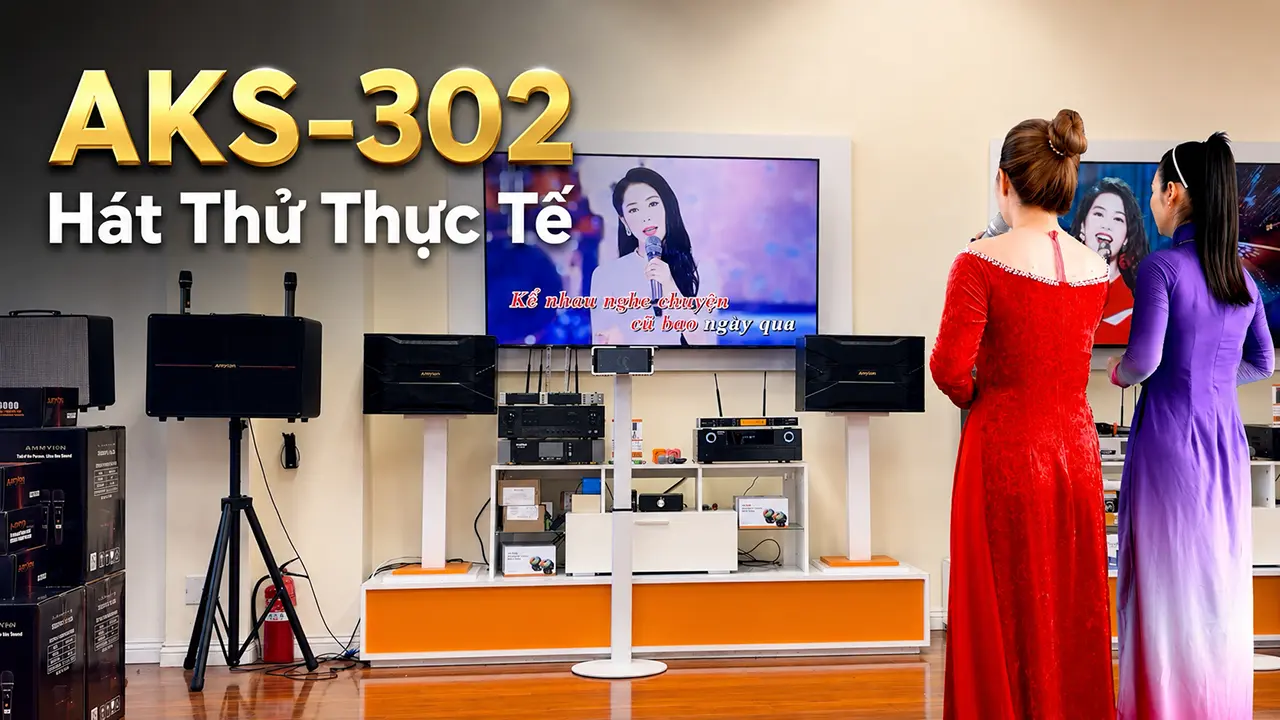 Ampyon Standard AKS-302 – Dàn Karaoke Gia Đình video