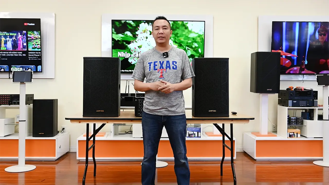 Ampyon Plus AKS-405 – Dàn Karaoke Analog Chất Âm Live video