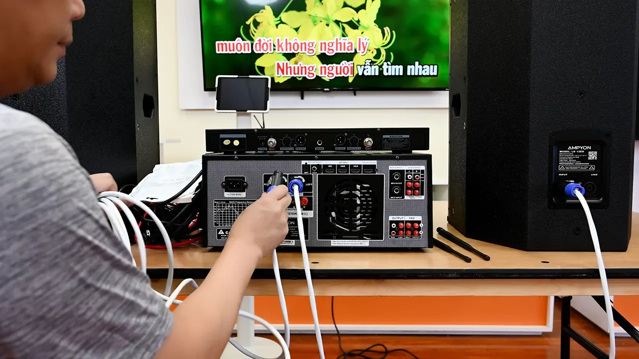 Ampyon Plus AKS-405 – Dàn Karaoke Analog Chất Âm Live video