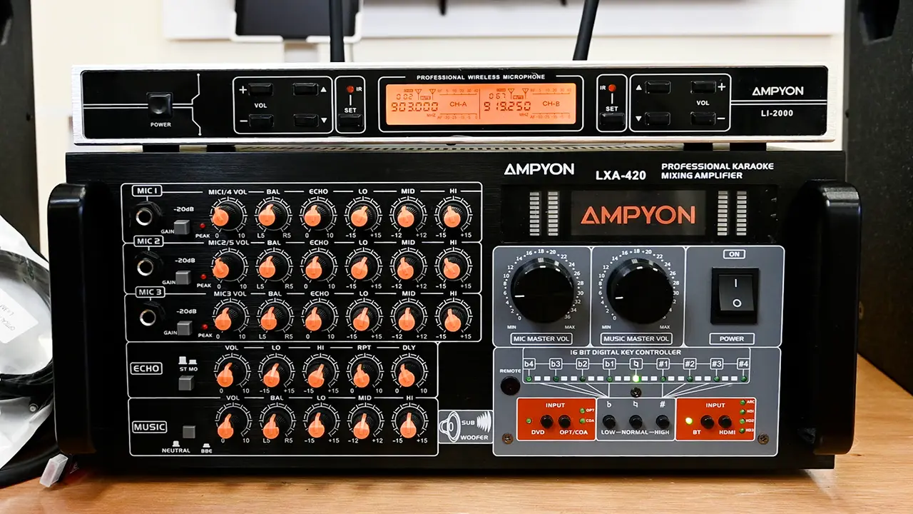 Ampyon Plus AKS-405 – Dàn Karaoke Analog Chất Âm Live video