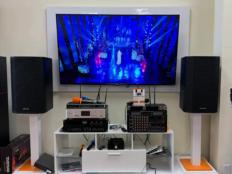 Karaoke system photo uploaded by Google reviewer Phuong Nguyen
