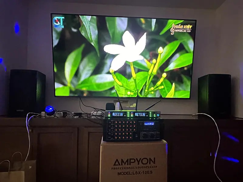 Karaoke system photo uploaded by Google reviewer Pt T