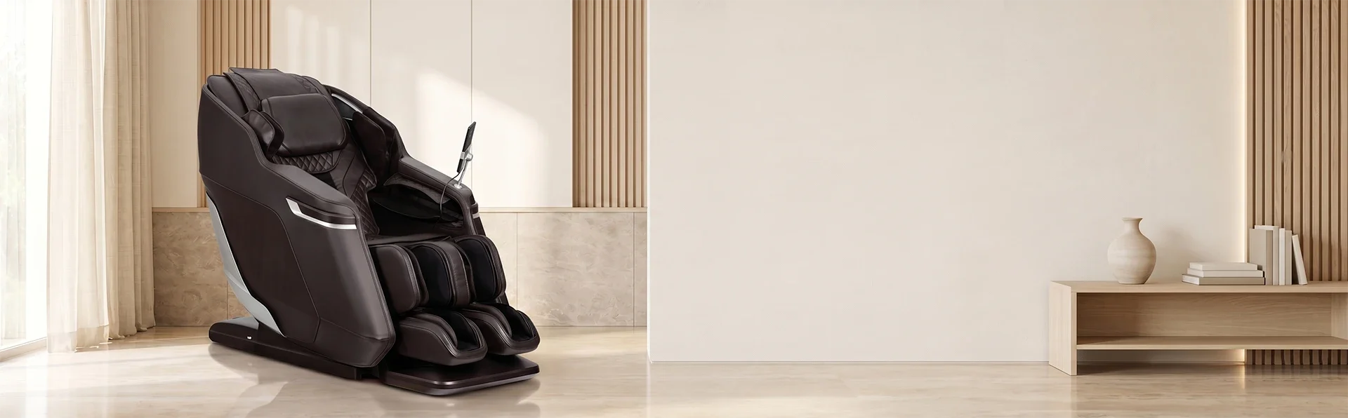 Ghế massage Titan trong không gian thư giãn cao cấp tại nhà